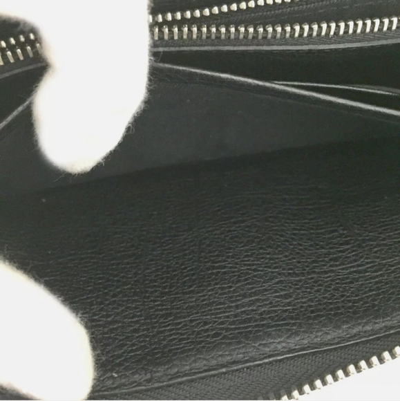 BVLGARI LEATHER CANVAS ZIPPY ZIP AROUND LONG WALLET/P0504. - Picture 9 of 13